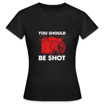 Appareil photo numérique si vous prenez des photos - T-shirt Femme - noir - Devant - AI Model Female 172 dark (172cm)