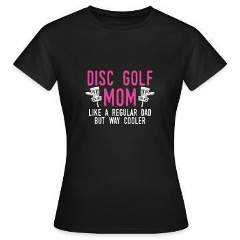 Disc golf mama - T-shirt Femme - noir - Devant - AI Model Female 172 dark (172cm)