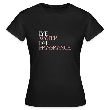 Alkalis water fat scent - Women's T-Shirt - black - Front - AI Model Female 172 dark (172cm)