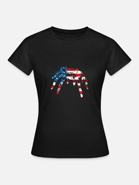 Vogelspinne Usa Amerika - Frauen T-Shirt - Schwarz