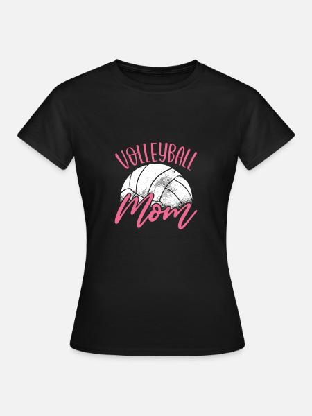 Volleyball mama - Frauen T-Shirt - Schwarz