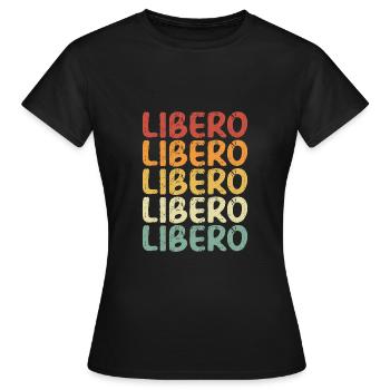 Volleyball Libero Retro - T-shirt Femme - noir - Devant - AI Model Female 172 dark (172cm)