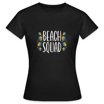 Troupe de plage - T-shirt Femme - noir - Devant - AI Model Female 172 dark (172cm)