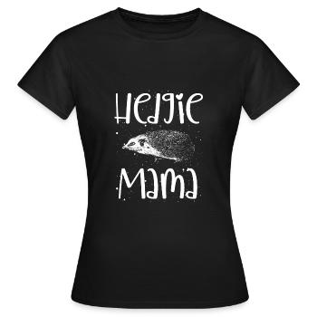 Maman hérisson doux - T-shirt Femme - noir - Devant - AI Model Female 172 dark (172cm)