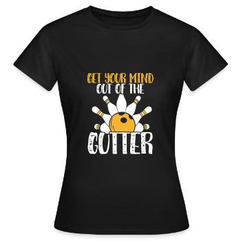 Sortez vos pensées du caniveau - T-shirt Femme - noir - Devant - AI Model Female 172 dark (172cm)