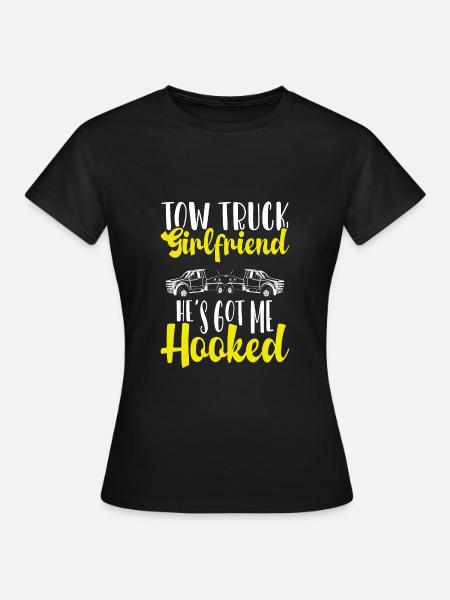 Abschleppwagen Freundin - Frauen T-Shirt - Schwarz