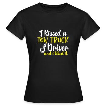 Ich Habe Einen Abschleppwagenfahrer - Frauen T-Shirt - Schwarz - Vorne - AI Model Female 172 dark (172cm)