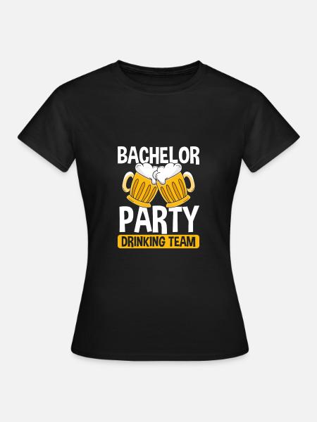 Trinkteam - Frauen T-Shirt - Schwarz