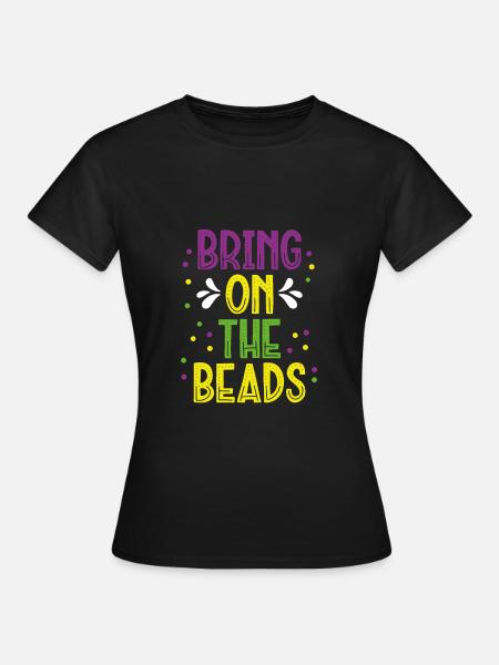 Her mit den Perlen - Frauen T-Shirt - Schwarz