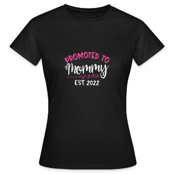 Aufstieg Zur Mama 2022 - Frauen T-Shirt - Schwarz - Vorne - AI Model Female 172 dark (172cm)