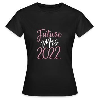 In the future Woman 2022 - Women's T-Shirt - black - Front - AI Model Female 172 dark (172cm)
