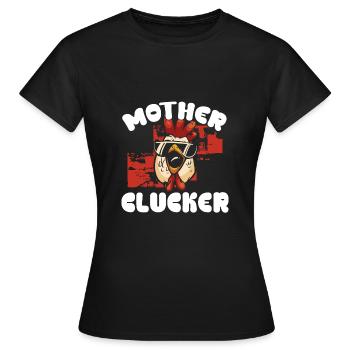 Poulet mère cool - T-shirt Femme - noir - Devant - AI Model Female 172 dark (172cm)