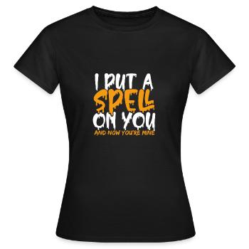 Cast a spell - Women's T-Shirt - black - Front - AI Model Female 172 dark (172cm)