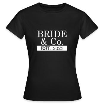 Année 2023 - T-shirt Femme - noir - Devant - AI Model Female 172 dark (172cm)