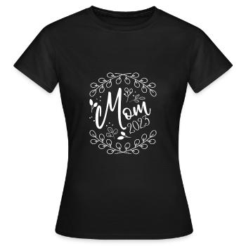 Maman en 2023 - T-shirt Femme - noir - Devant - AI Model Female 172 dark (172cm)