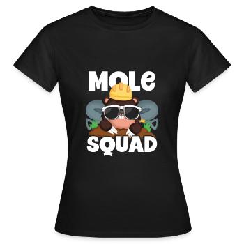 Mole troop with sunglasses - Women's T-Shirt - black - Front - AI Model Female 172 dark (172cm)