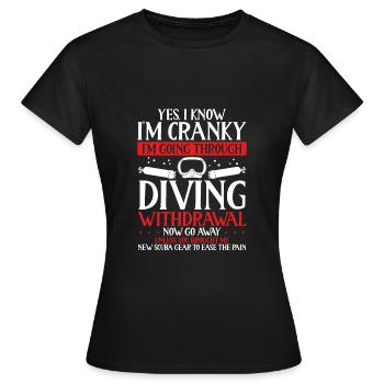 Ja, Ich Weiß, Ich Bin Launisch - Frauen T-Shirt - Schwarz - Vorne - AI Model Female 172 dark (172cm)