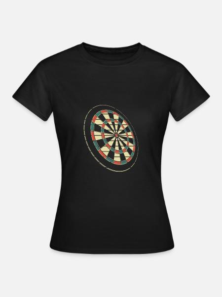 Bunte Dartscheibe - Frauen T-Shirt - Schwarz
