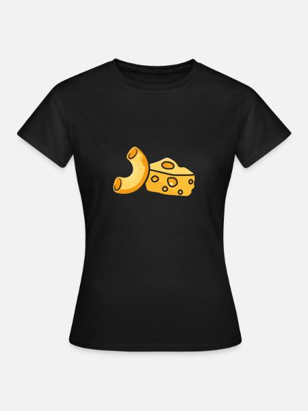 Makkaroni Und Cheddar - Frauen T-Shirt - Schwarz