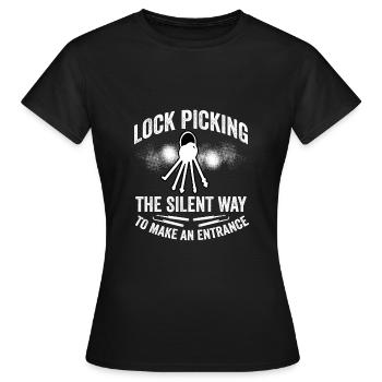 Die Stille Art, Einen Auftritt Zu Machen - Frauen T-Shirt - Schwarz - Vorne - AI Model Female 172 dark (172cm)