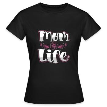 Mama Leben - Frauen T-Shirt - Schwarz - Vorne - AI Model Female 172 dark (172cm)