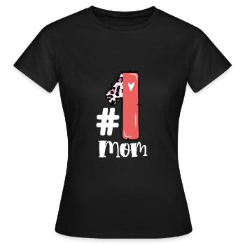 Mutter Nummer Eins - Frauen T-Shirt - Schwarz - Vorne - AI Model Female 172 dark (172cm)