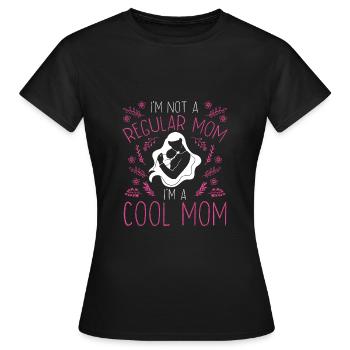 Je ne suis pas une mère normale - T-shirt Femme - noir - Devant - AI Model Female 172 dark (172cm)