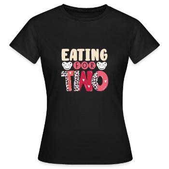 Essen Zu Zweit - Frauen T-Shirt - Schwarz - Vorne - AI Model Female 172 dark (172cm)