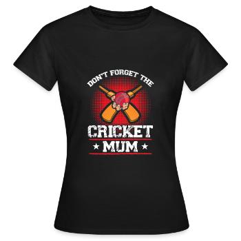 N’oubliez pas la Cricket Mama - T-shirt Femme - noir - Devant - AI Model Female 172 dark (172cm)