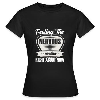 Die Nervösen Neunziger Spüren - Frauen T-Shirt - Schwarz - Vorne - AI Model Female 172 dark (172cm)