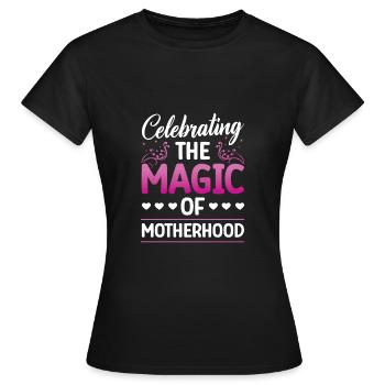 Célébrer la magie - T-shirt Femme - noir - Devant - AI Model Female 172 dark (172cm)