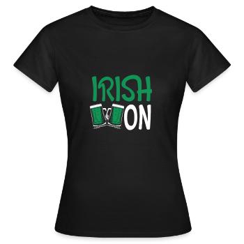Bière irlandaise An - T-shirt Femme - noir - Devant - AI Model Female 172 dark (172cm)