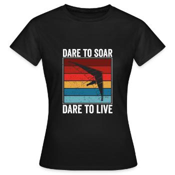 Dare to climb up, dare - Women's T-Shirt - black - Front - AI Model Female 172 dark (172cm)