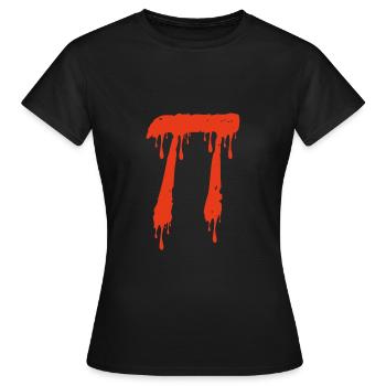 Bloody Pi à Halloween - T-shirt Femme - noir - Devant - AI Model Female 172 dark (172cm)
