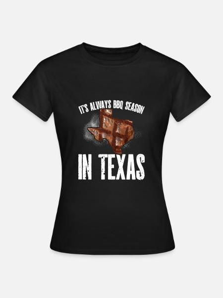 Bbq saison In Texas - Frauen T-Shirt - Schwarz
