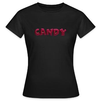 Candy - Women's T-Shirt - black - Front - AI Model Female 172 dark (172cm)