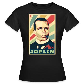 Scott Joplin Vintage Farben - Frauen T-Shirt - Schwarz - Vorne - AI Model Female 172 dark (172cm)