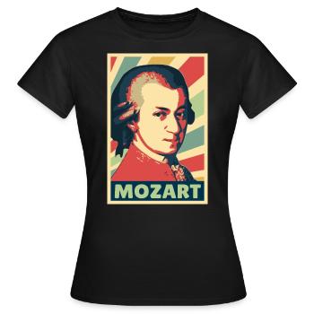 MOZART COLORES VINTAGIA - T-shirt Femme - noir - Devant - AI Model Female 172 dark (172cm)
