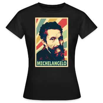 Michelangelo Vintage Colors - Women's T-Shirt - black - Front - AI Model Female 172 dark (172cm)