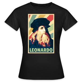 Leonardo da Vinci Colors Vintage - T-shirt Femme - noir - Devant - AI Model Female 172 dark (172cm)
