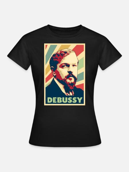 Claude Debussy - Vrouwen T-shirt - zwart