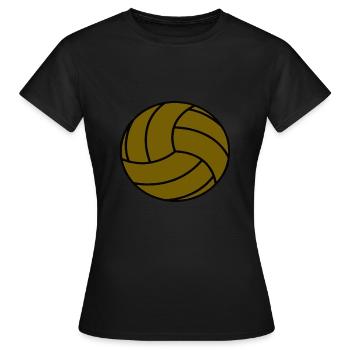 Football Veedelsfamillisch vieux ballon cadeau - T-shirt Femme - noir - Devant - AI Model Female 172 dark (172cm)
