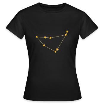 Constellation Capricorn - Women's T-Shirt - black - Front - AI Model Female 172 dark (172cm)