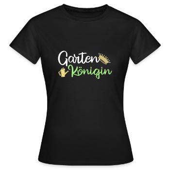 Garten Königin Gärtnerin Gießkanne - Frauen T-Shirt - Schwarz - Vorne - AI Model Female 172 dark (172cm)