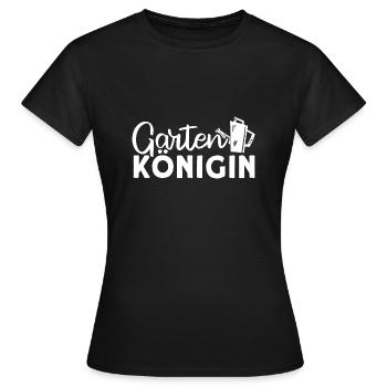 Garten Königin Gärtnerin Gießkanne - Frauen T-Shirt - Schwarz - Vorne - AI Model Female 172 dark (172cm)
