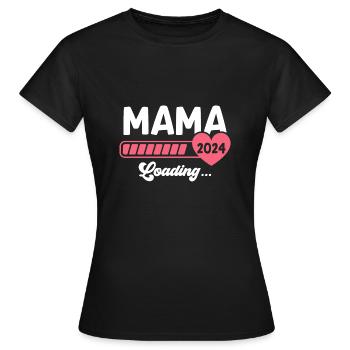Mutter Schwangerschaft 2023 Werdende Mama - Frauen T-Shirt - Schwarz - Vorne - AI Model Female 172 dark (172cm)