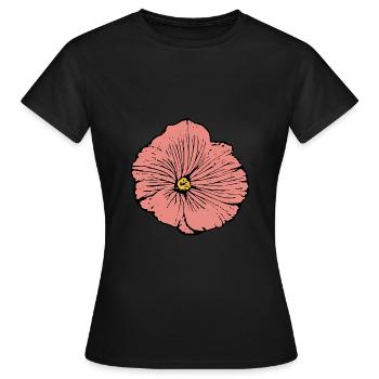 Flower Pink Pink Flower Flowers Pink Pink Flowers - Women's T-Shirt - black - Front - AI Model Female 172 dark (172cm)