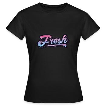 Fresh - Women's T-Shirt - black - Front - AI Model Female 172 dark (172cm)