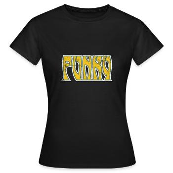 Funky Vintage - Frauen T-Shirt - Schwarz - Vorne - AI Model Female 172 dark (172cm)