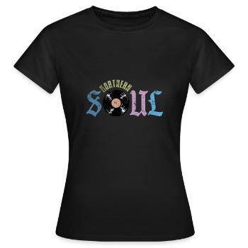 Northern Soul Vintage - Women's T-Shirt - black - Front - AI Model Female 172 dark (172cm)